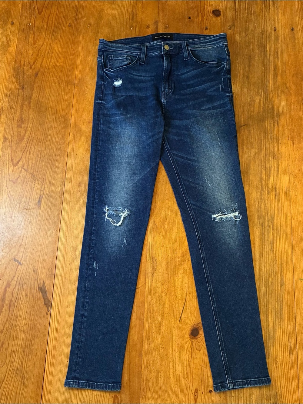 Flying Monkey Boutique Distressed Skinny Denim Jeans Size M Women's